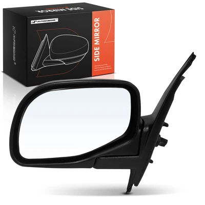 Driver Black Mirror with Manual Glass Adjust