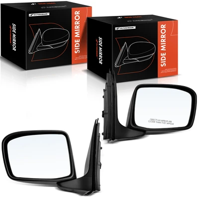 2 Pcs Driver & Passenger Textured Black Mirror without Heated