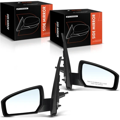 2 Pcs Driver & Passenger Black Mirror without Heated