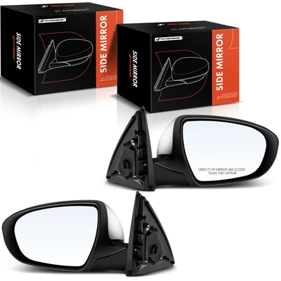 2 Pcs Driver & Passenger Chrome Mirror with Heated