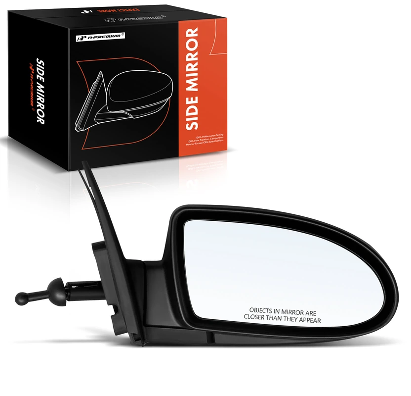 Right Passenger Side Mirror, Manual, Textured Black A-Premium APMI572