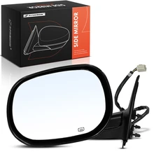 1998-2000 Dodge Durango Left Driver Side Mirror, Powered, with Heated, Smooth Black A-Premium APMI1946