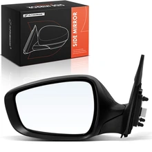 2011-2013 Hyundai Elantra Left Driver Side Mirror, Powered, with Heated, Smooth Black A-Premium APMI1948