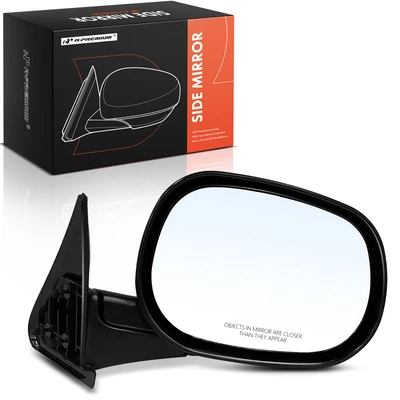 Passenger Textured Black Mirror with Manual Glass Adjust