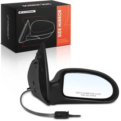 Passenger Textured Black Mirror with Manual Glass Adjust