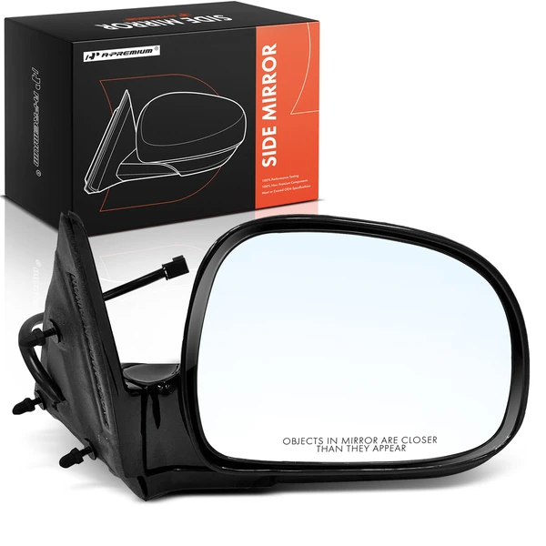 1998 GMC Sonoma Right Passenger Side Mirror, Powered, Smooth Black A-Premium APMI1966