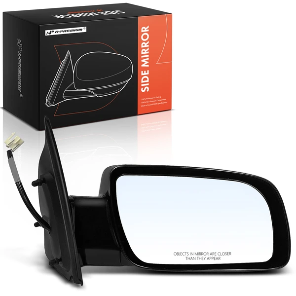 1999 GMC Safari Right Passenger Side Mirror, Powered 1999 GMC Safari, Gloss Black A-Premium APMI1967
