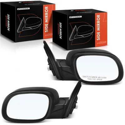 2 Pcs Driver & Passenger Black Mirror without Heated