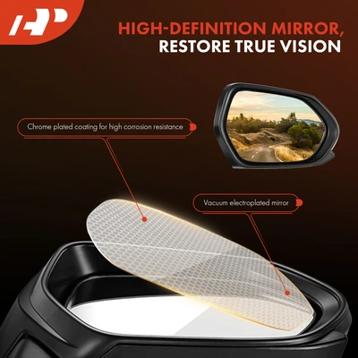 Passenger Black Mirror with Power Glass Adjust