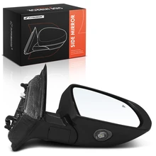 2014-2018 Jeep Cherokee Right Passenger Side Mirror, Powered, with Heated, Smooth Black A-Premium APMI983TW