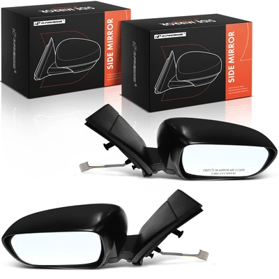 2 Pcs Textured Black Mirror with Power Adjustment