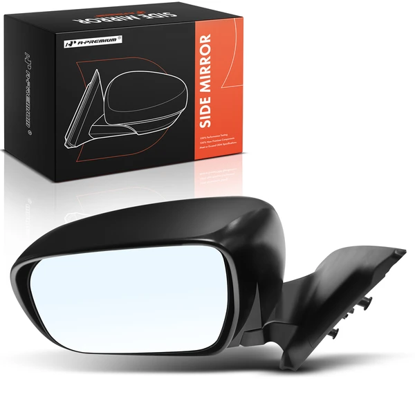 Left Driver Side Mirror, Manual, Textured Black A-Premium APMI2922TW