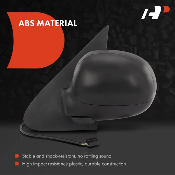 Driver & Passenger Mirror, with Heating, Power Adjustment, Manual Folding, Black A-Premium APMI218