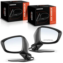 2013-2015 Mazda CX-5 Driver & Passenger Mirror, with Heating, Power Adjustment, Manual Folding, White & Black A-Premium APMI122