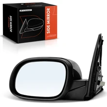 2014-2019 Kia Soul Left Driver Side Mirror, Powered, with Heated, Smooth Black A-Premium APMI1043TW