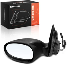 2001-2003 Chrysler PT Cruiser Driver Side Mirror Assembly, Manual Adjustment, Non-Folding, Textured Black A-Premium APMI3077TW