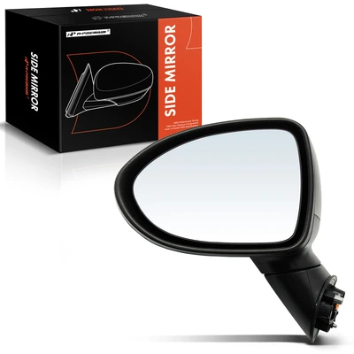 Driver Smooth Black Mirror with Manual Glass Adjust