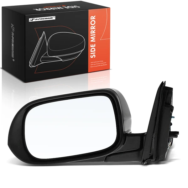 2004 Acura TSX Left Driver Side Mirror, Power Adjustment, Manual Folding, Black A-Premium APMI2675TW