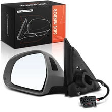 2013-2016 Audi A4 allroad Left Driver Side Mirror, Powered, with Heated, Primed Gray A-Premium APMI1012TW