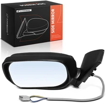 Driver Power Mirror with Manual Folding Textured Black 3Pins