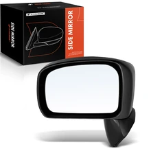 Driver Black Mirror with Manual Glass Adjust