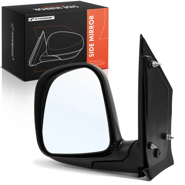 1996-2002 Chevrolet Express 2500 Left Driver Side Mirror, Manual 1996-2002 Chevrolet Express 2500, Smooth Black A-Premium APMI2697TW
