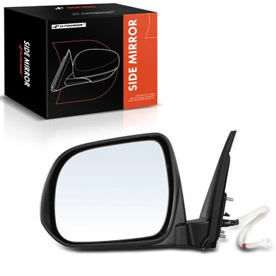 Front Driver White Power Heated Mirror
