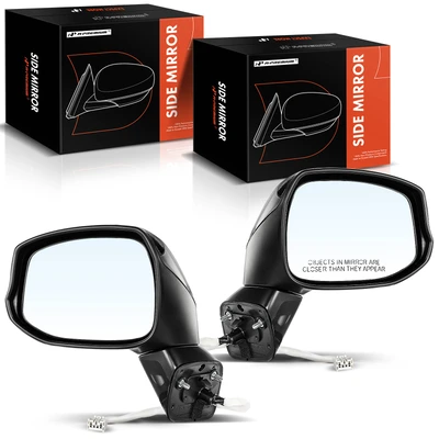 Driver & Passenger Mirror, with Heating, Power Adjustment, Manual Folding, Black A-Premium APMI089