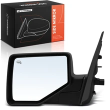 Left Mirror, with Heating, Power Adjustment, Manual Folding, Textured Black A-Premium APMI3383TW