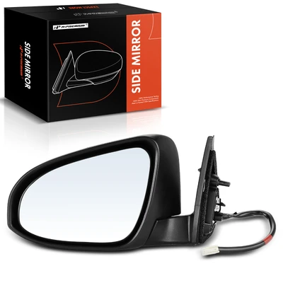 Front Driver White Power Heated Mirror