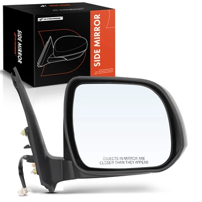 Front Right Black Manual Folding Mirror