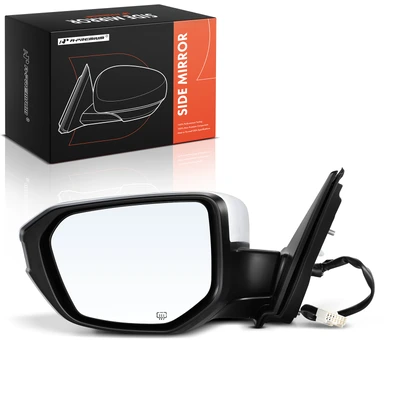 Front Driver White Power Heated Mirror with 5-Pin
