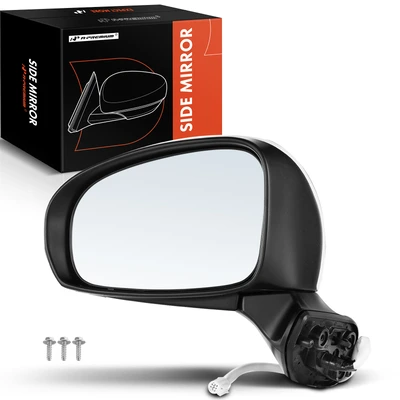 Front Driver White Power Heated Mirror