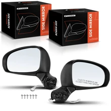 2012-2018 Toyota Prius V Driver & Passenger Mirror, with Heating, Power Adjustment, Manual Folding, White & Black A-Premium APMI117