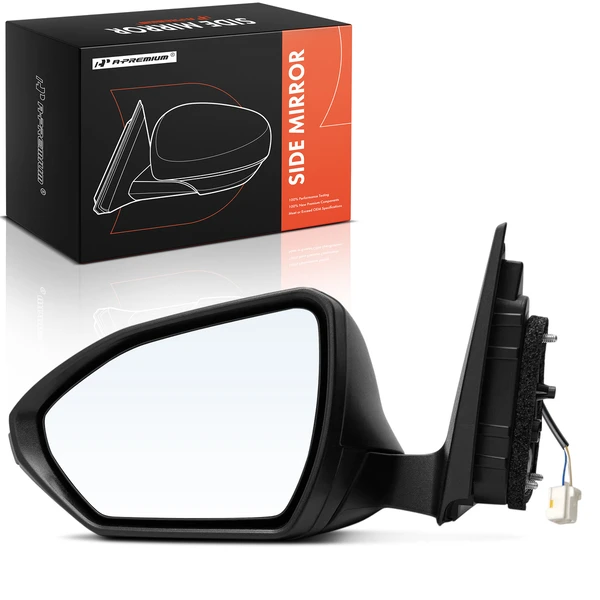 2022-2024 Hyundai Tucson Left Driver Side Mirror, Power Adjustment, Manual Folding, Smooth Black A-Premium APMI3118TW