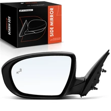 2014-2015 Kia Optima Left Driver Side Mirror, Powered, with Heated, Smooth Black A-Premium APMI799