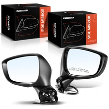 2015-2016 Mazda CX-5 Driver & Passenger Mirror, with Heating, Power Adjustment, Manual Folding, White & Black A-Premium APMI109