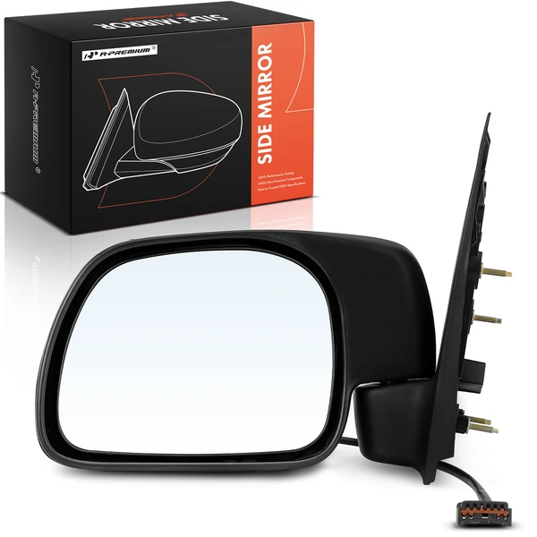 1999-2007 Ford F-250 Super Duty Left Driver Side Mirror, Powered, with Heated, Black A-Premium APMI227