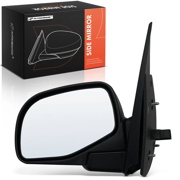 Left Driver Side Mirror, Powered, Textured Black A-Premium APMI2296TW
