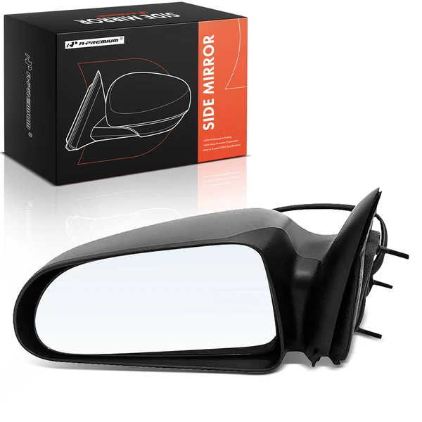 Left Driver Side Mirror, Powered, Black A-Premium APMI2693TW