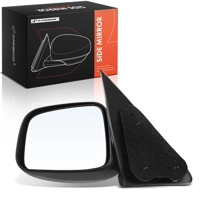 Driver Black Mirror with Manual Adjustment & Manual Fold