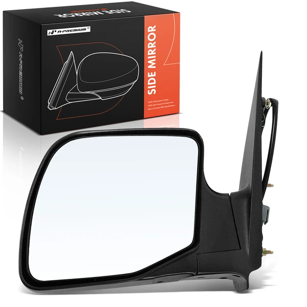 2003-2004 Ford E-250 Left Driver Side Mirror, Powered 2003-2004 Ford E-250, Black A-Premium APMI2695TW