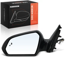2018-2019 Hyundai Sonata Left Driver Side Mirror, Powered, with Heated, Smooth Black A-Premium APMI2303TW