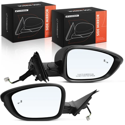 2 Pcs Power Mirror with Heated Signal Blind Spot