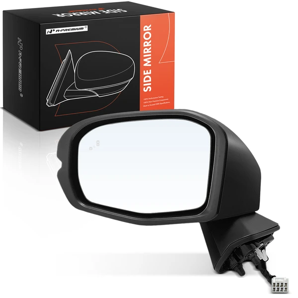 2023 Honda HR-V Left Driver Side Mirror, Powered, with Heated, Smooth Black A-Premium APMI2483