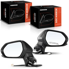 2018-2024 Toyota Camry Driver & Passenger Mirror, Power Adjustment, Manual Folding, Black A-Premium APMI118