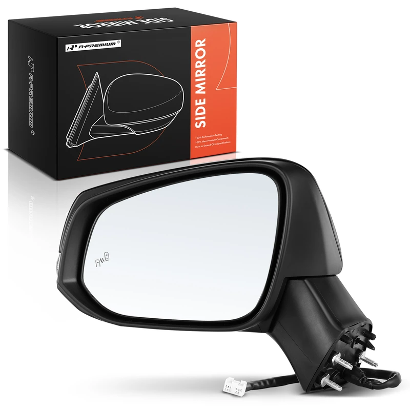 2019-2022 Toyota RAV4 Left Driver Side Mirror, Powered, with Heated, Black A-Premium APMI043
