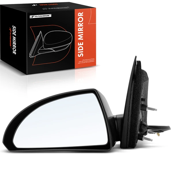 2009-2013 Chevrolet Impala Left Driver Side Mirror, Powered, with Heated, Smooth Black A-Premium APMI807