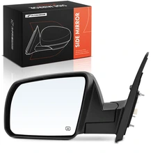 2014-2021 Toyota Tundra Driver Side Mirror Assembly, with Heating, Power Adjustment, Manual Folding, Silver A-Premium APMI3519
