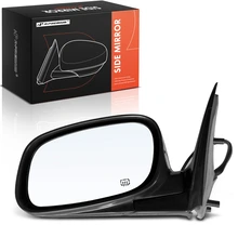 2003-2004 Lincoln Town Car Driver Side Mirror Assembly, with Heating, Power Adjustment, Manual Folding, Black A-Premium APMI3082TW